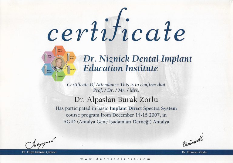 2007 Implant Direct Spectra System 2