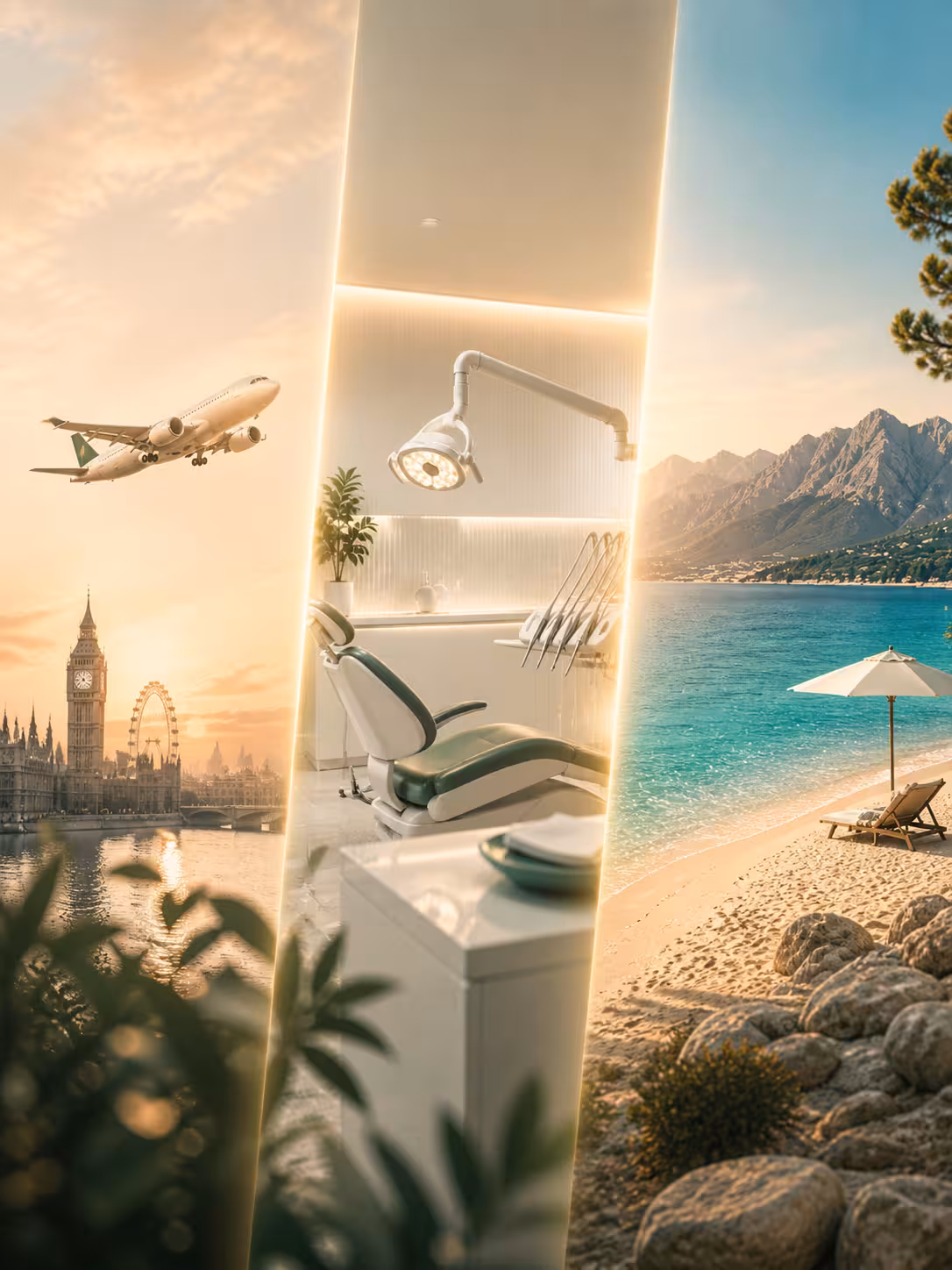 3-day composite bonding journey timeline - airport pickup, clinic treatment, beach recovery in Antalya Turkey