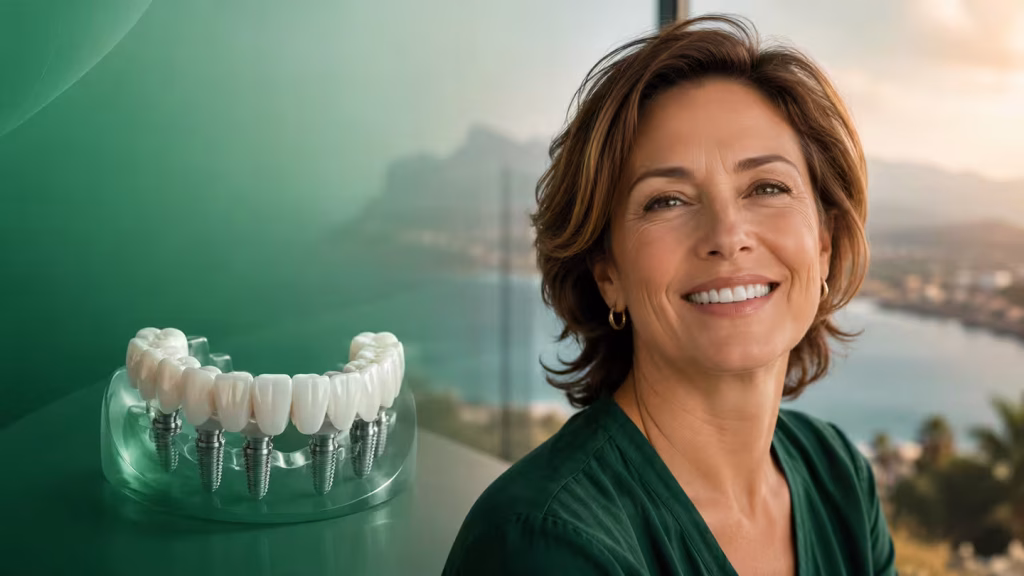 Full-arch implant packages from £1,750 per jaw.